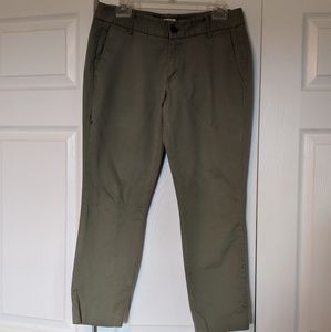 J. Crew Olive Frankie Chinos